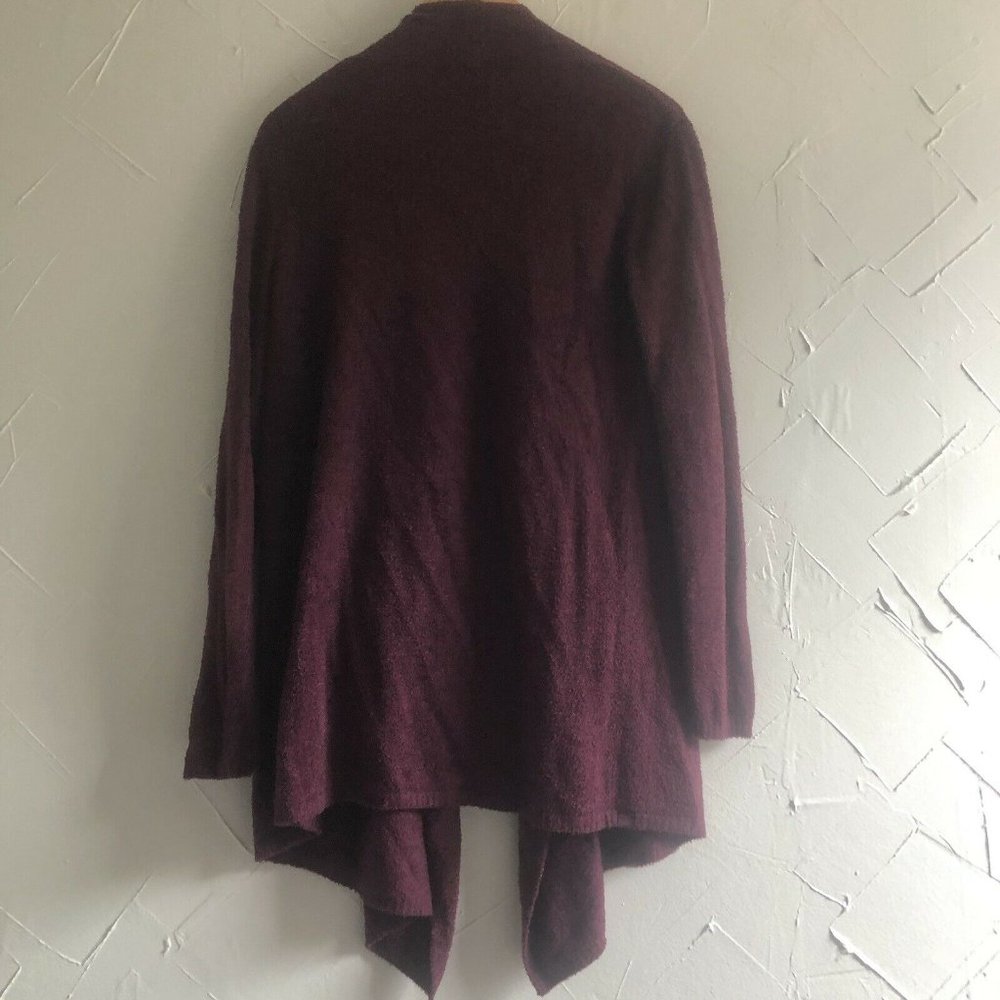 BAREFOOT DREAMS Size S/M Chic Cozy Lite Purple Island Wrap Cardigan - Picture 3 of 7